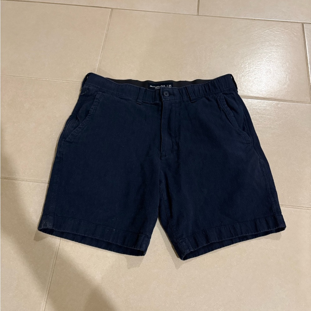Abercrombie & Fitch Men’s Navy Blue Linen-Blend size 33 nautical preppy coastal
